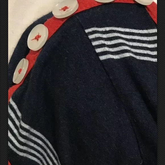 KNITTED DOVE Dress Tunic Striped Nautical Shift - Picture 3 of 8